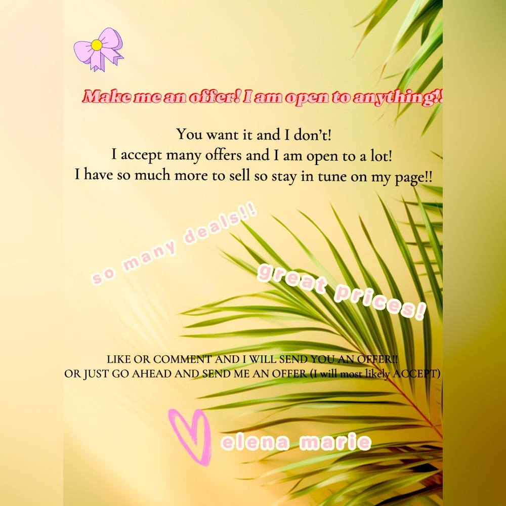 🎀NEW DEALS AND OPEN TO ANY OFFERS🎀